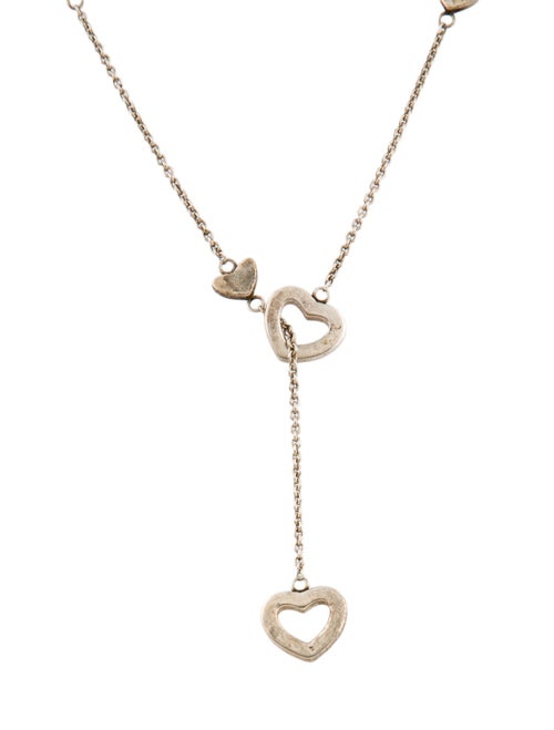 Tiffany & Co. Heart Lavalier Station Necklace