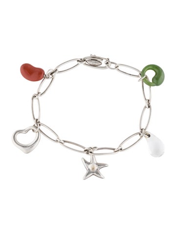 Tiffany & Co. Charm Jadelie, Quartz Jasper Five-Charm Bracelet