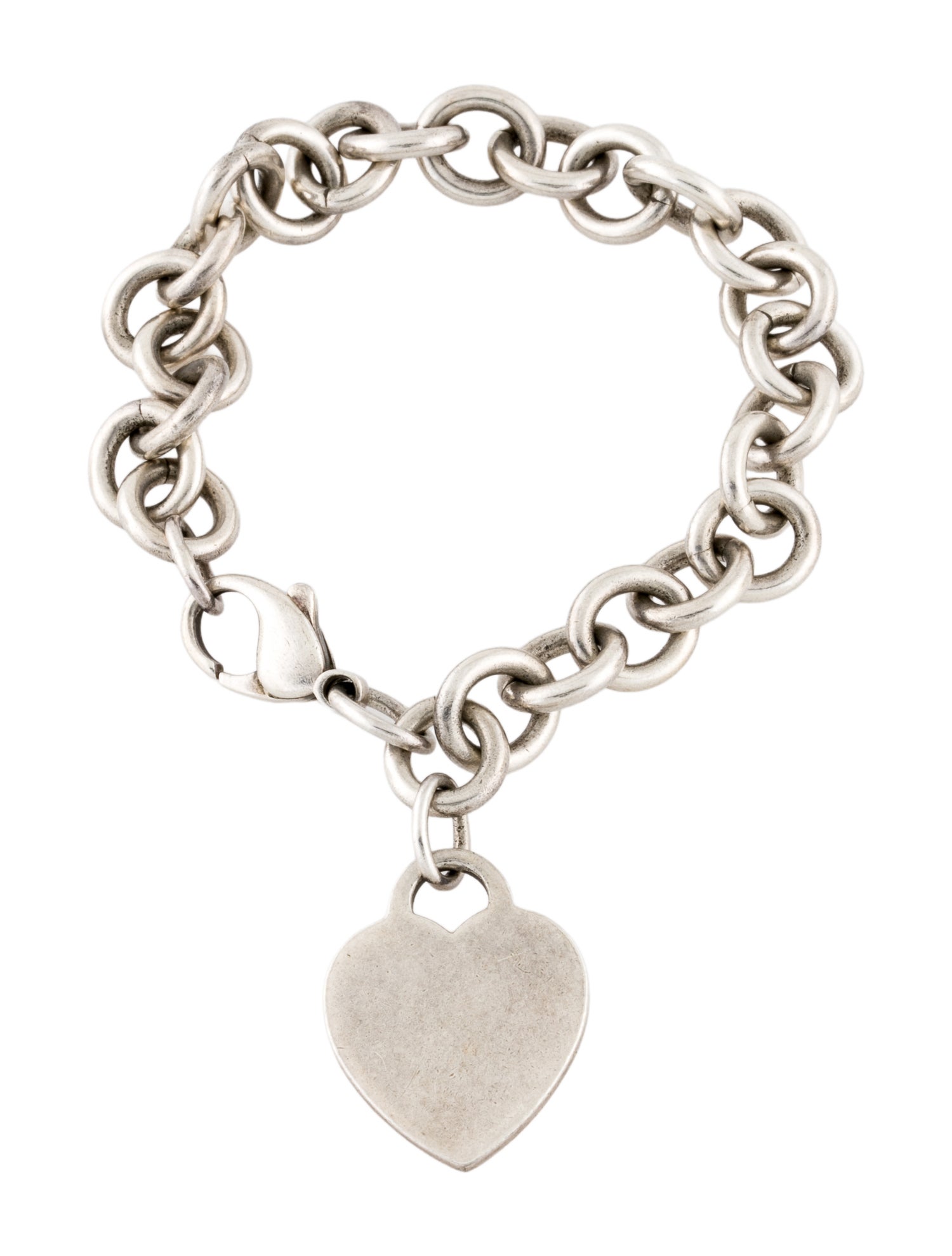 Tiffany & Co. Heart Tag Charm Link Bracelet