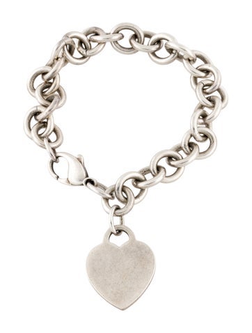 Tiffany & Co. Charm Heart Tag Link Bracelet