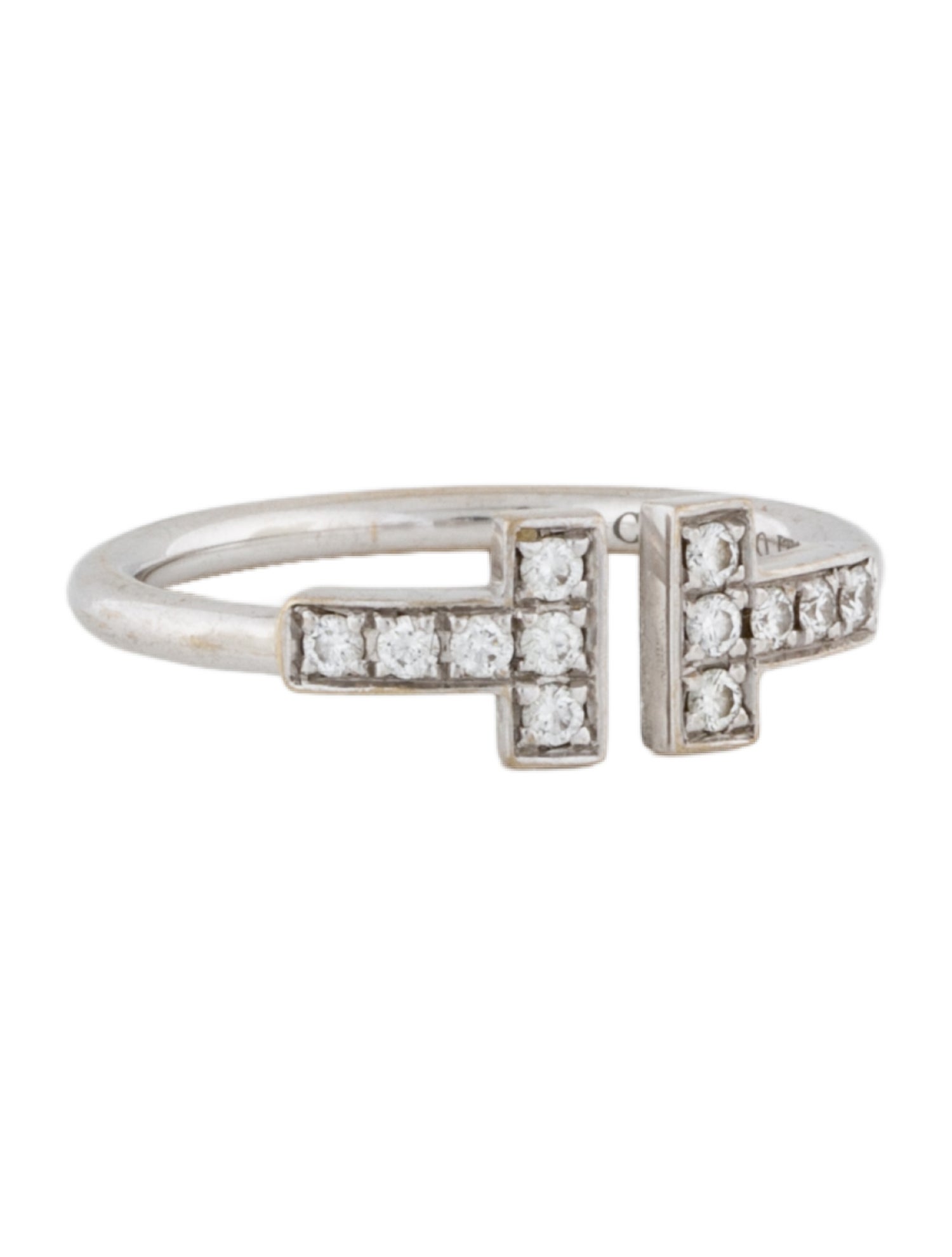 Tiffany & Co. 18K Diamond Wire Ring