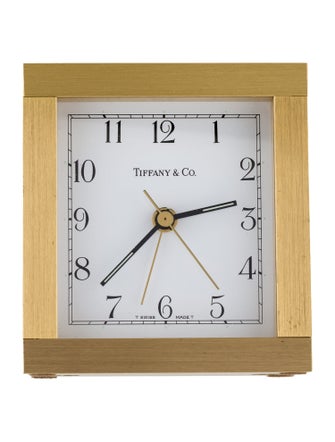 Tiffany & Co. Brass Alarm Clock