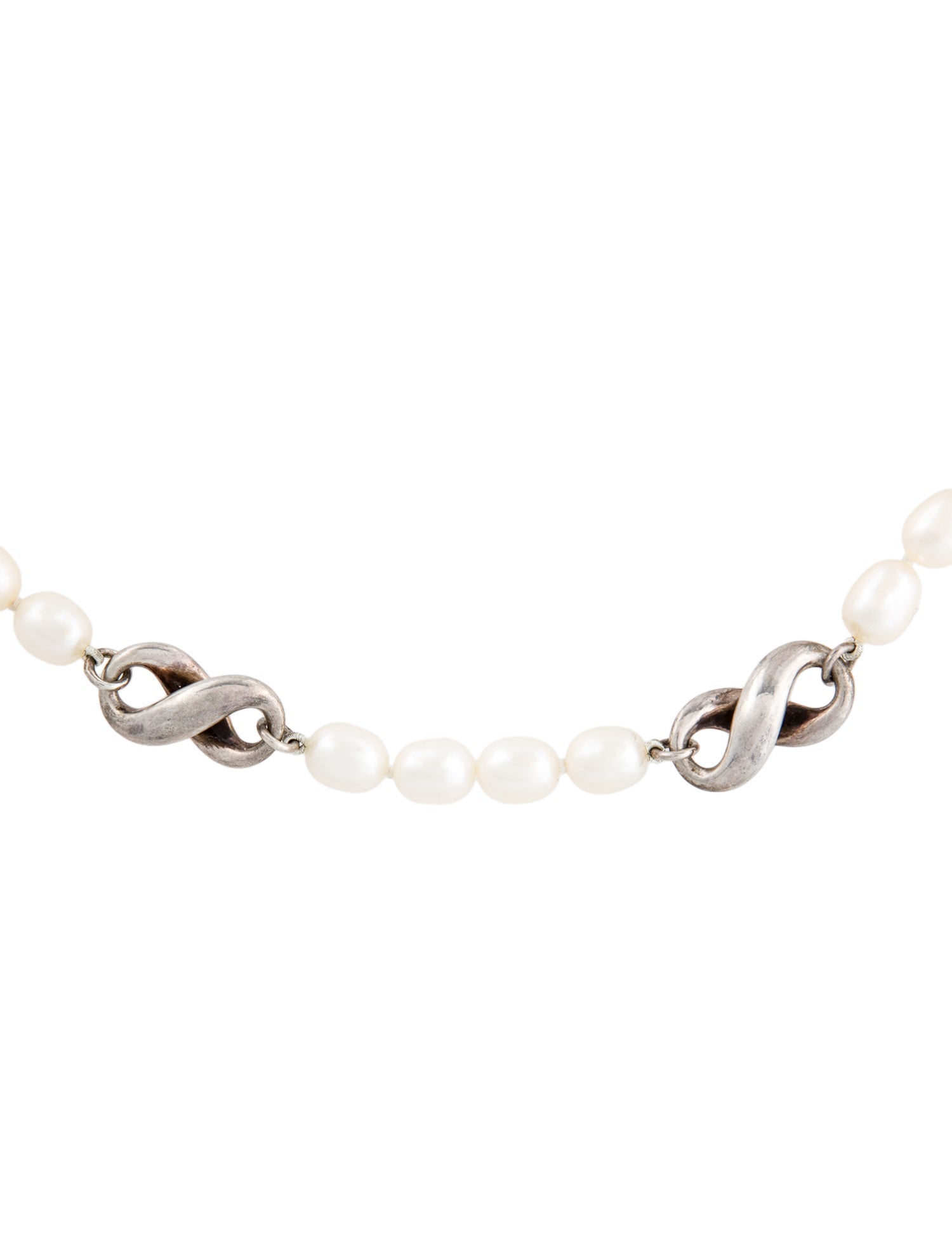 Tiffany & Co. Vintage Pearl Infinity Bead Strand Necklace