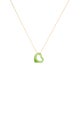Tiffany & Co. 18K Nephrite Open Heart Pendant Necklace