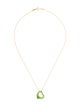 Tiffany & Co. 18K Nephrite Open Heart Pendant Necklace