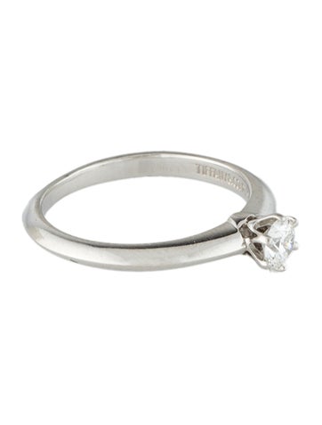 Tiffany & Co. Engagement Ring Vintage Platinum Diamond 4