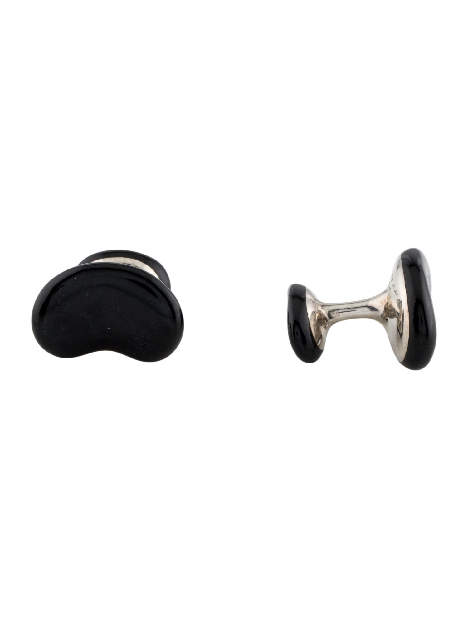 Tiffany & Co. Enamel Bean Design Cufflinks