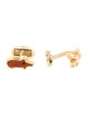 Tiffany & Co. Vintage 18K Carnelian & Onyx Pig Cufflinks