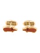 Tiffany & Co. Vintage 18K Carnelian & Onyx Pig Cufflinks