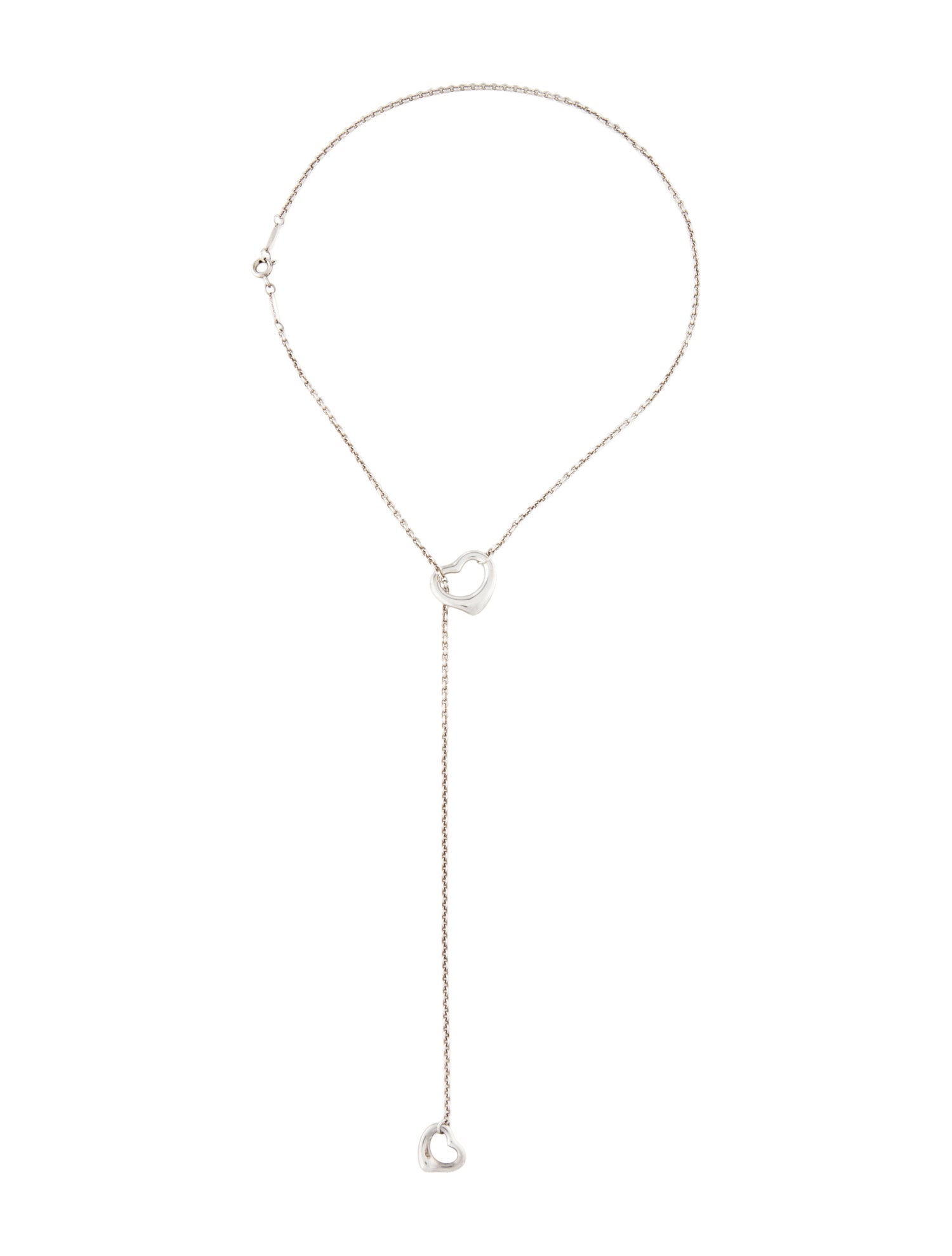 Tiffany & Co. Open Heart Lavalier Necklace