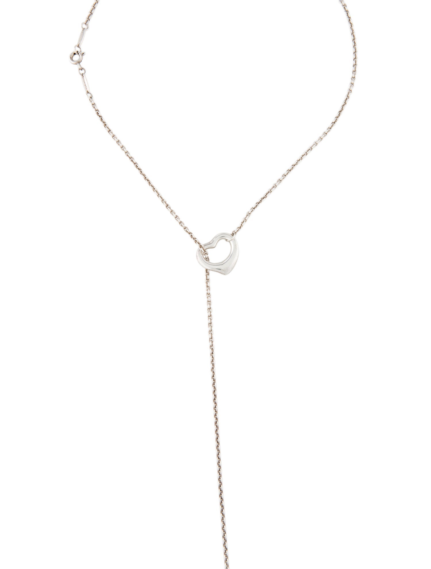 Tiffany & Co. Open Heart Lavalier Necklace