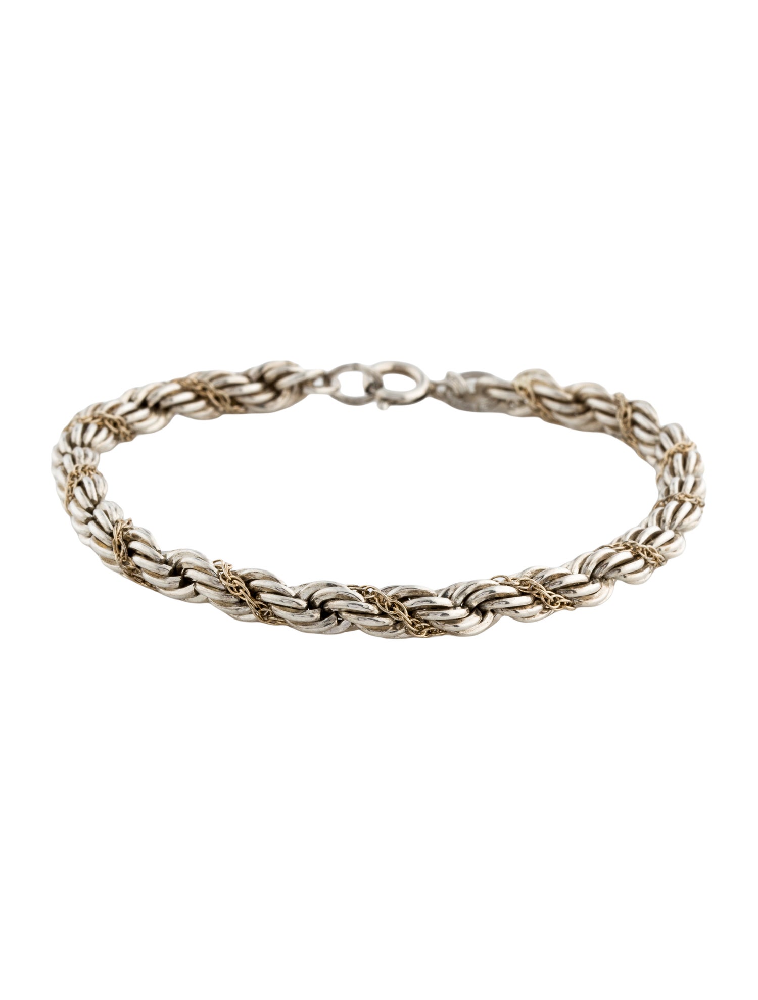 Tiffany & Co. Vintage Two-Tone Twist Link Bracelet