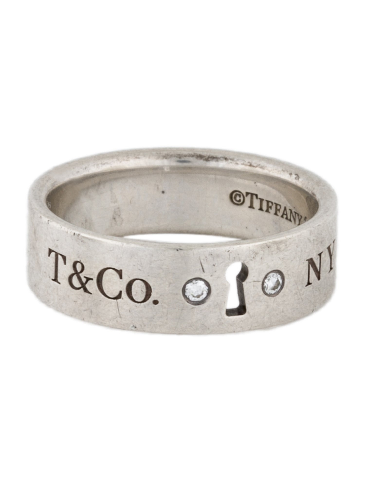 Tiffany & Co. Diamond Keyhole Band Ring