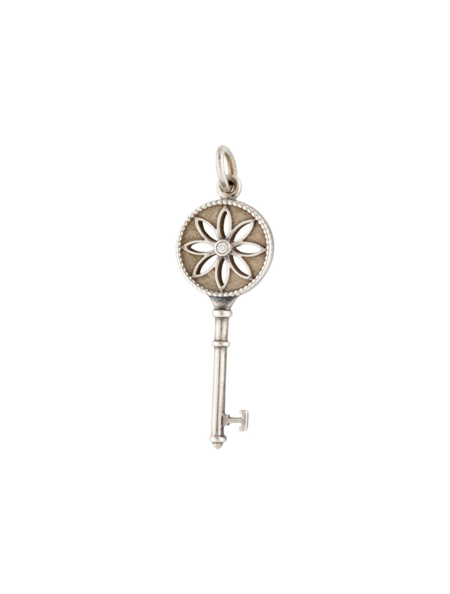 Tiffany & Co. Diamond Daisy Key Pendant