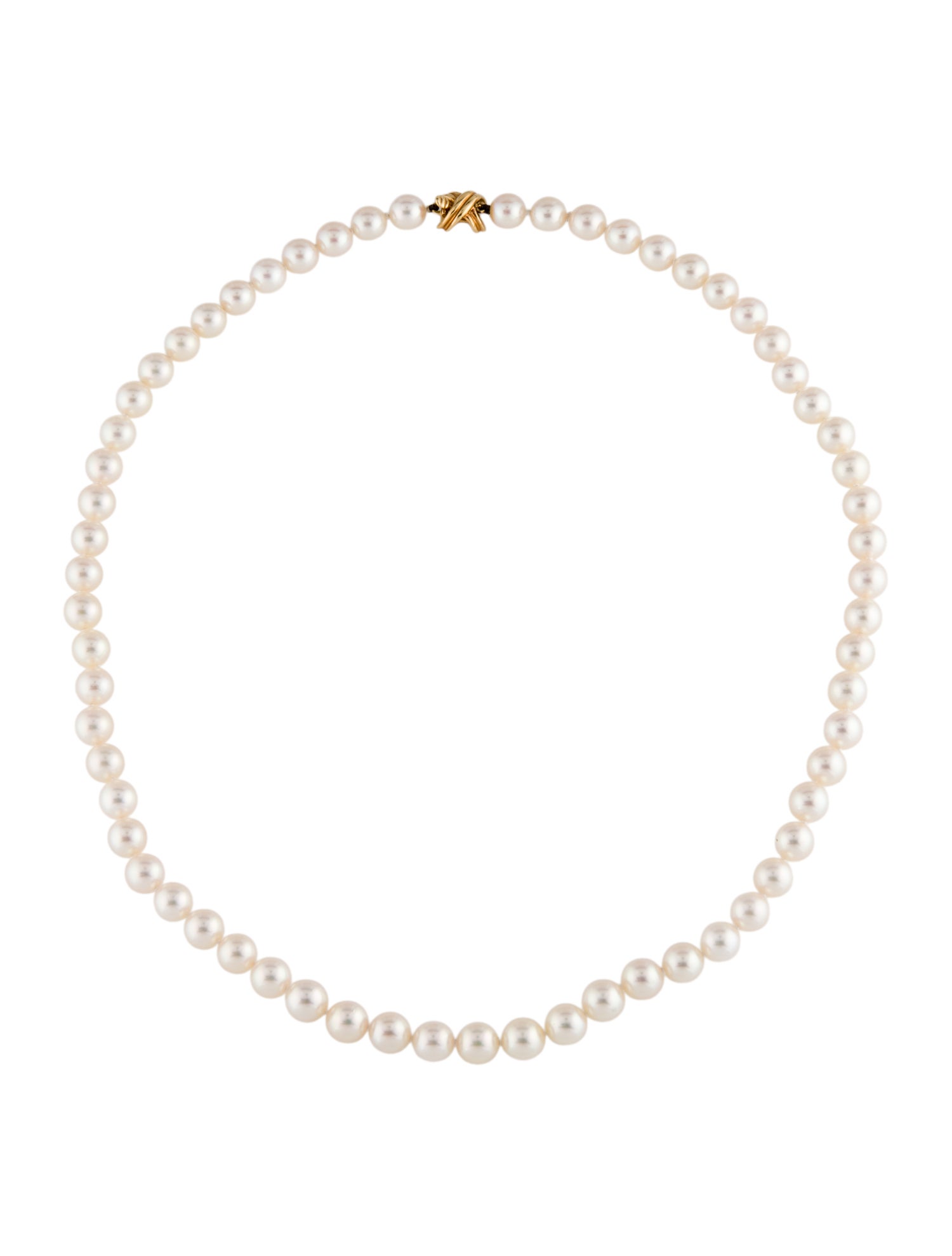 Tiffany & Co. Signature X 18K Pearl Necklace