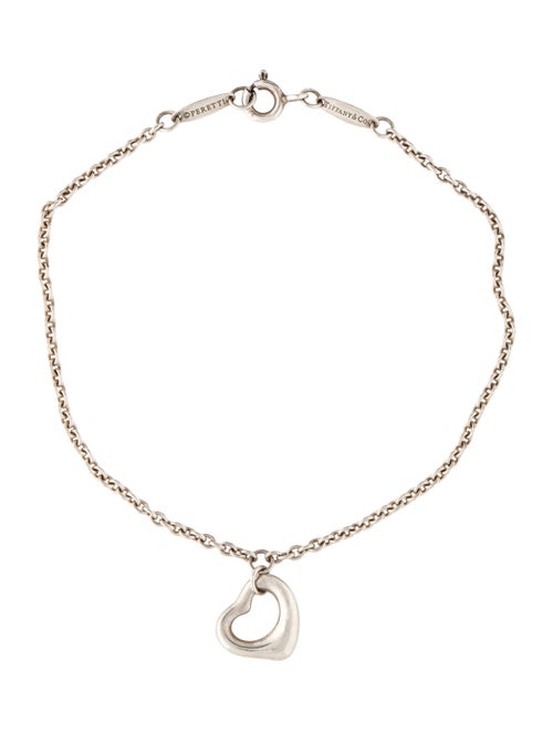Tiffany & Co. Open Heart Charm Bracelet