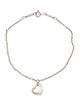 Tiffany & Co. Open Heart Charm Bracelet