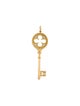 Tiffany & Co. 18K Diamond Clover Key Pendant