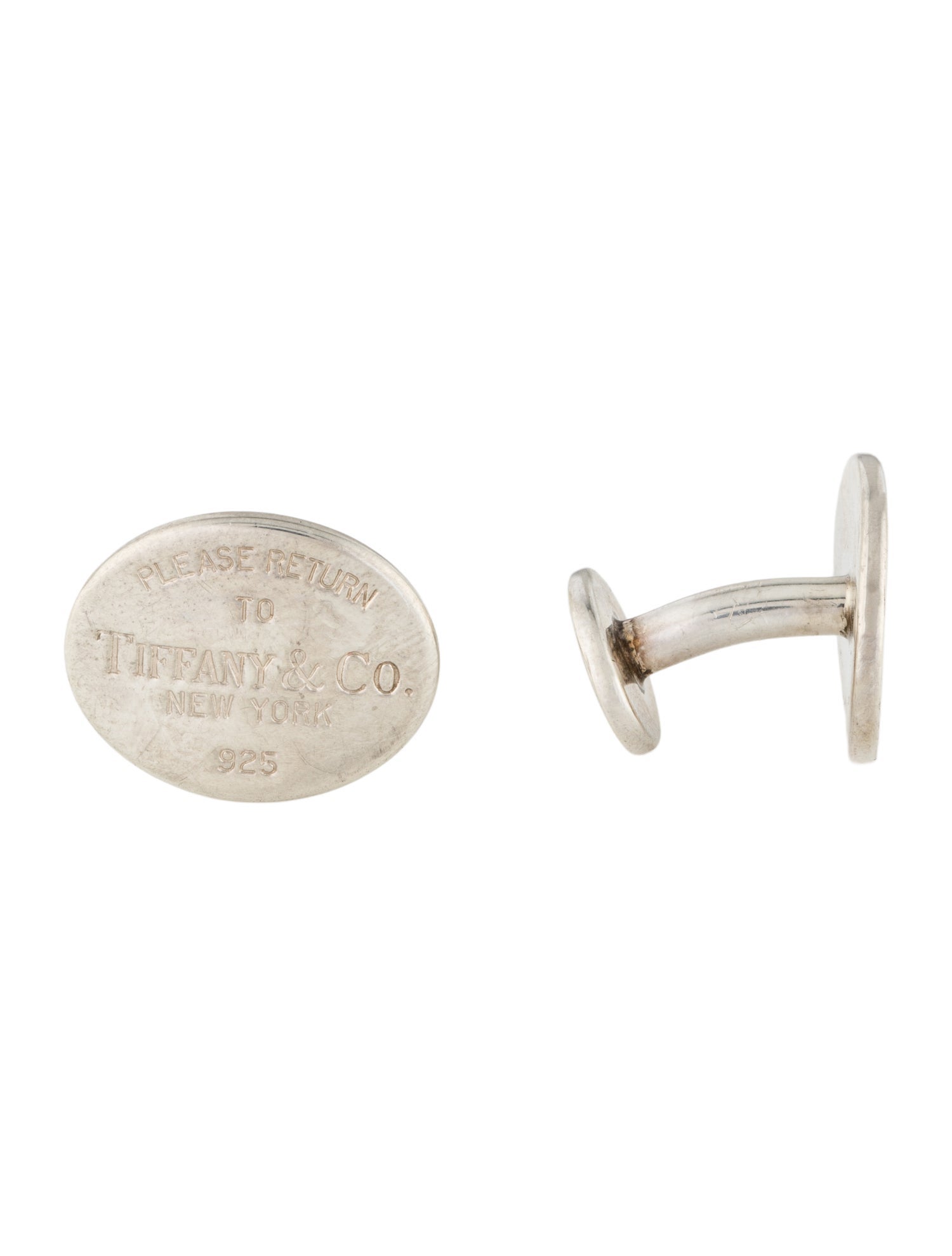 Tiffany & Co. Oval Tag Cufflinks