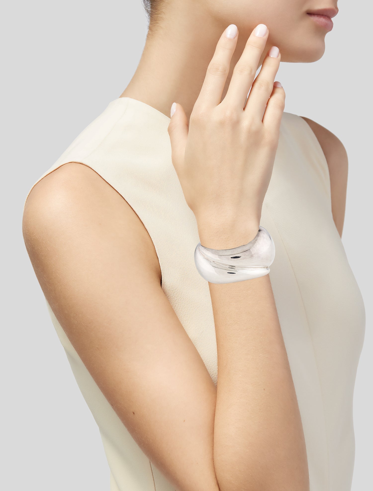 Hermès 18K Clou De Forge Bracelet - 18K Rose Gold Cuff