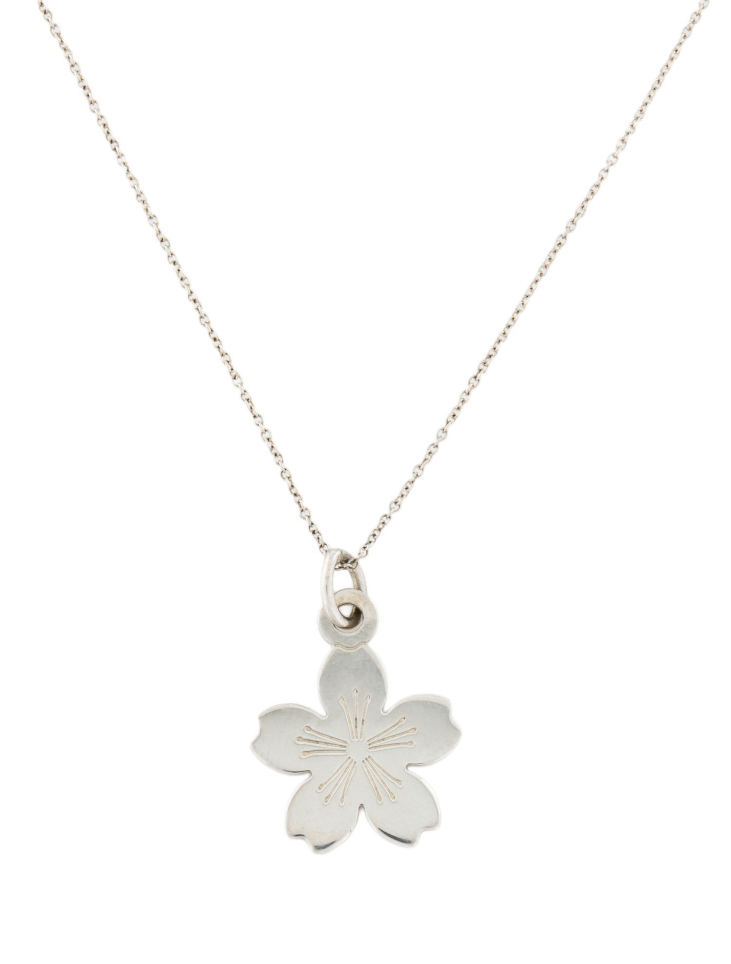 Tiffany & Co. 'Go Women 2015' Flower Pendant Necklace