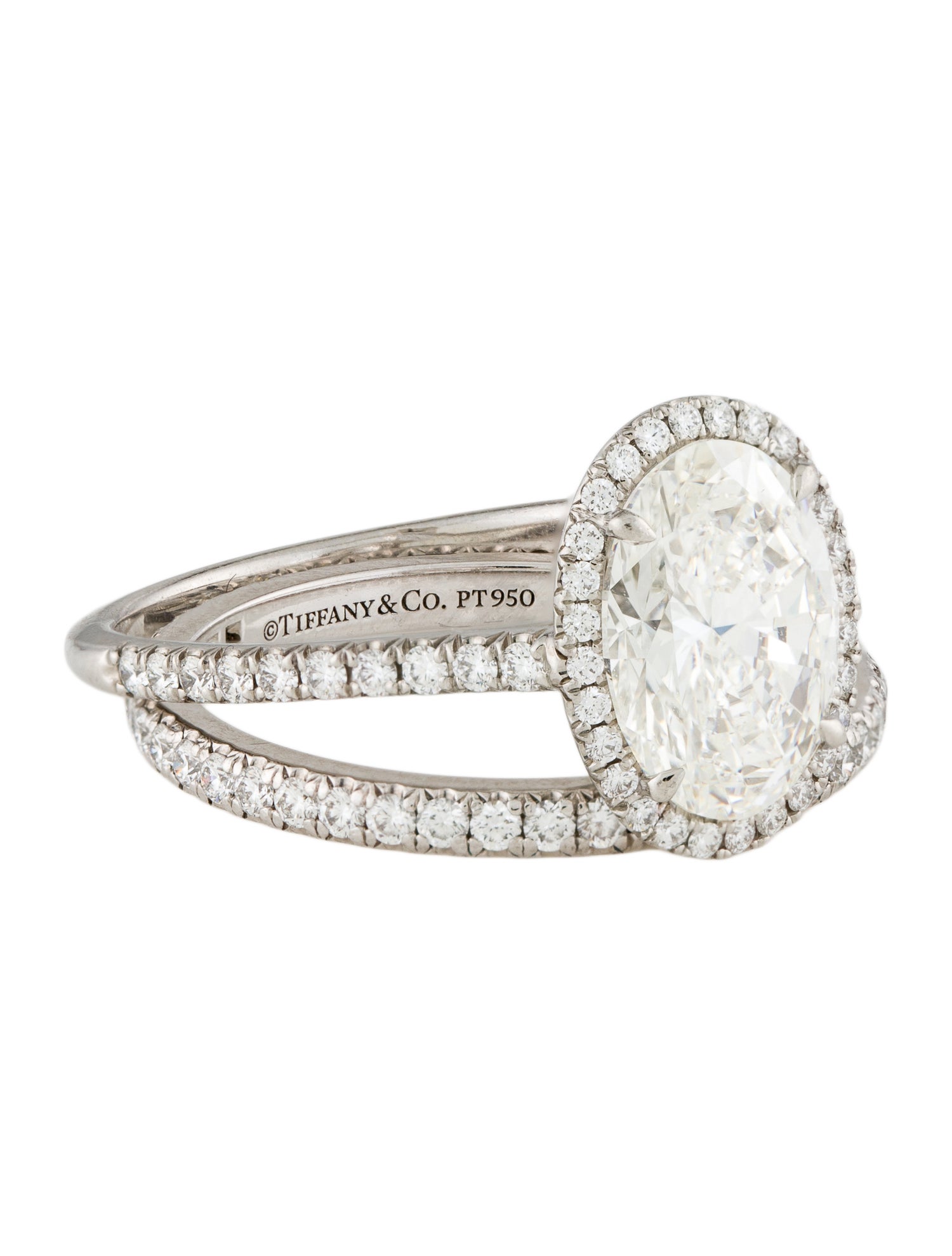 Tiffany & Co. Platinum 2.30ct Diamond Wedding Set