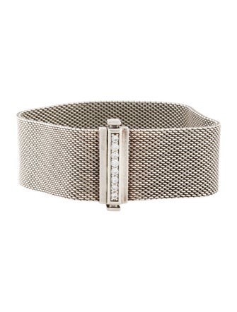 Tiffany & Co. Diamond Somerset Mesh Bracelet
