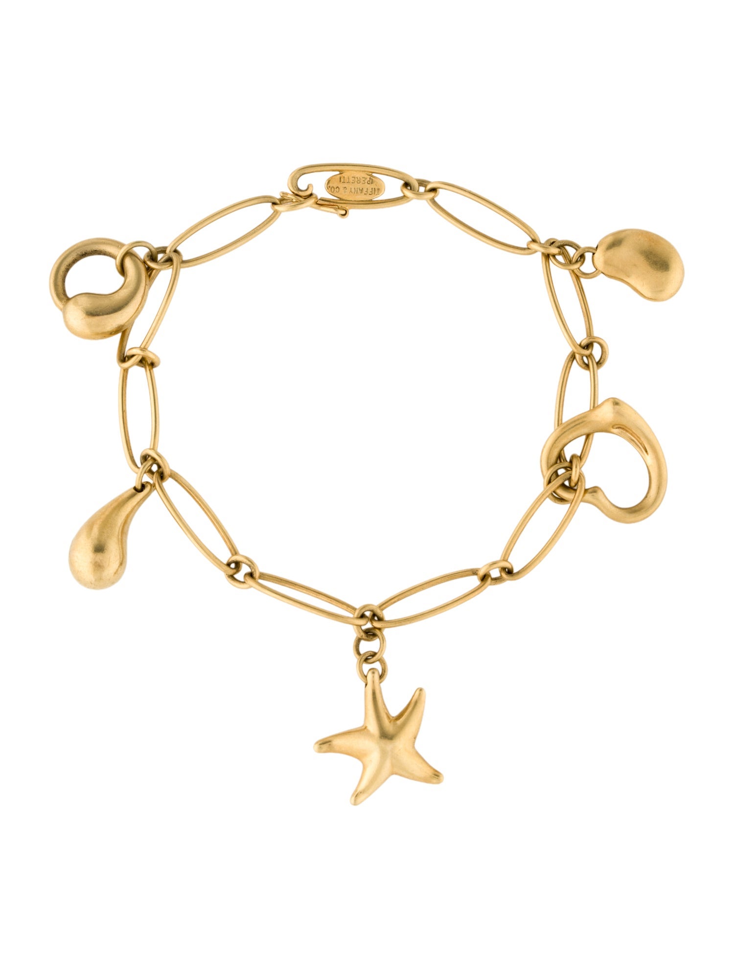 Tiffany & Co. Vintage 18K Multi Charm Bracelet
