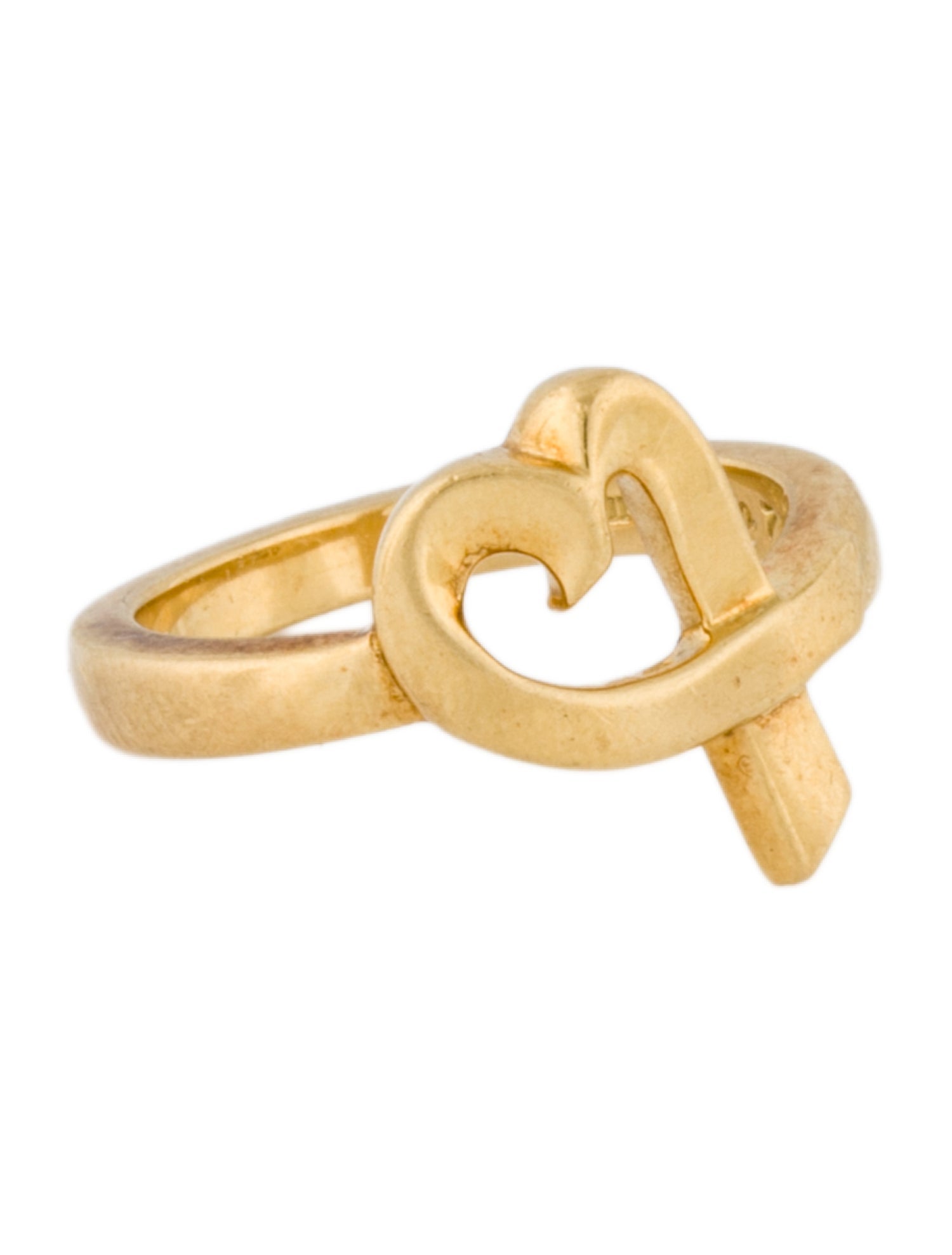 Tiffany & Co. Vintage 18K Loving Heart Ring