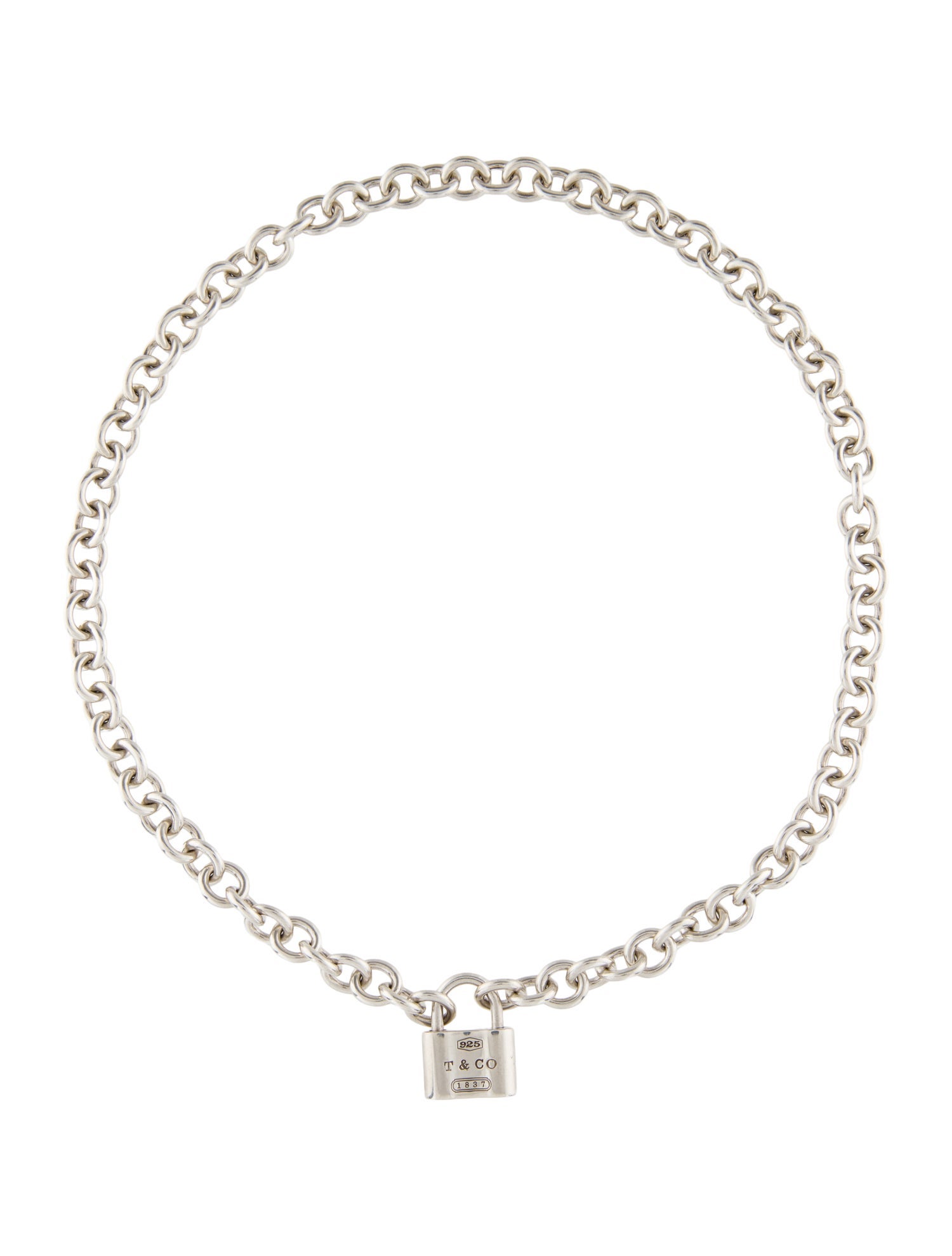 Tiffany & Co. 1837® Lock Pendant Necklace