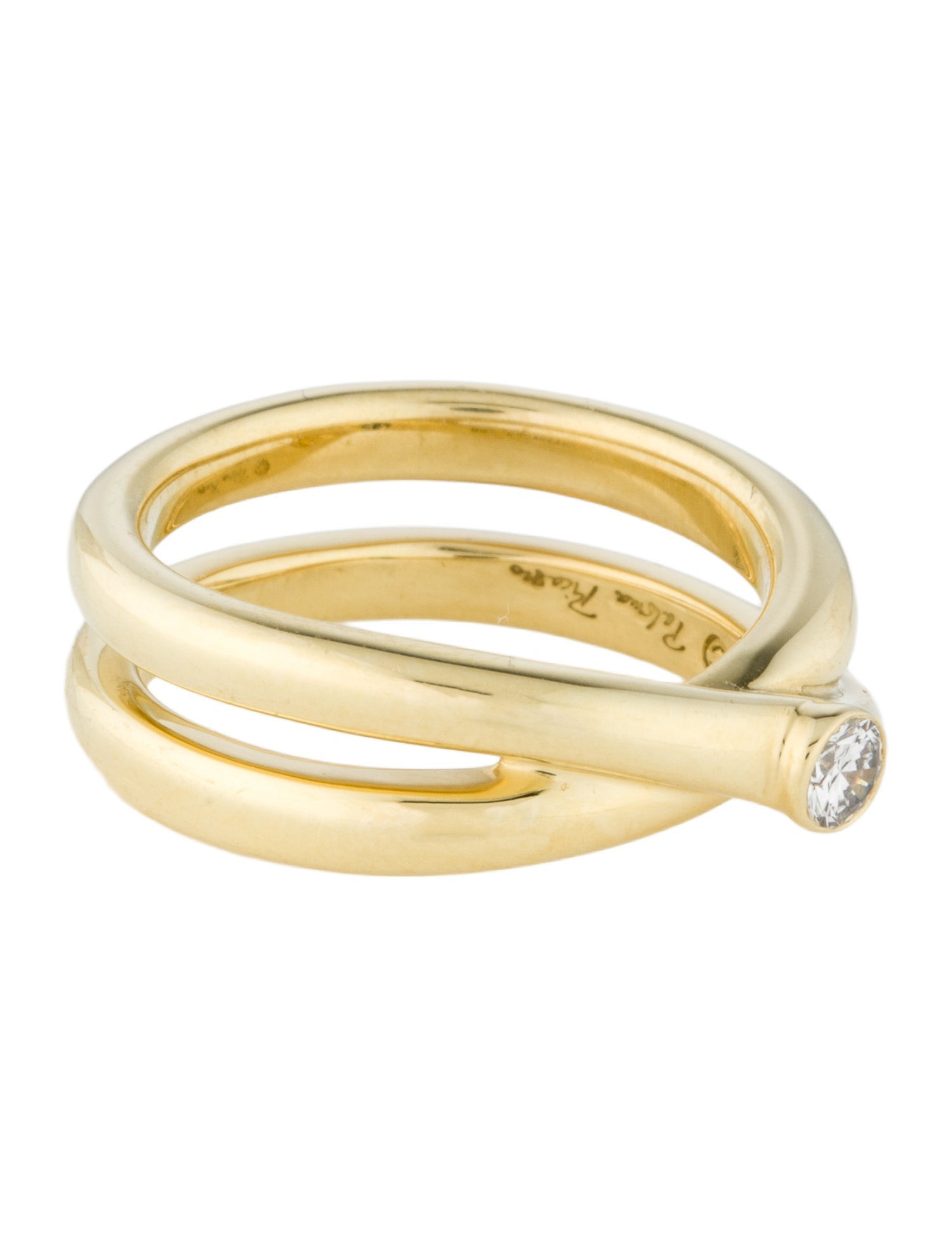 Tiffany & Co. Vintage 18K Diamond Crossover Band