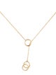Tiffany & Co. 18K 1837 Interlocking Circles Lariat Necklace