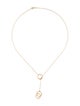 Tiffany & Co. 18K 1837 Interlocking Circles Lariat Necklace