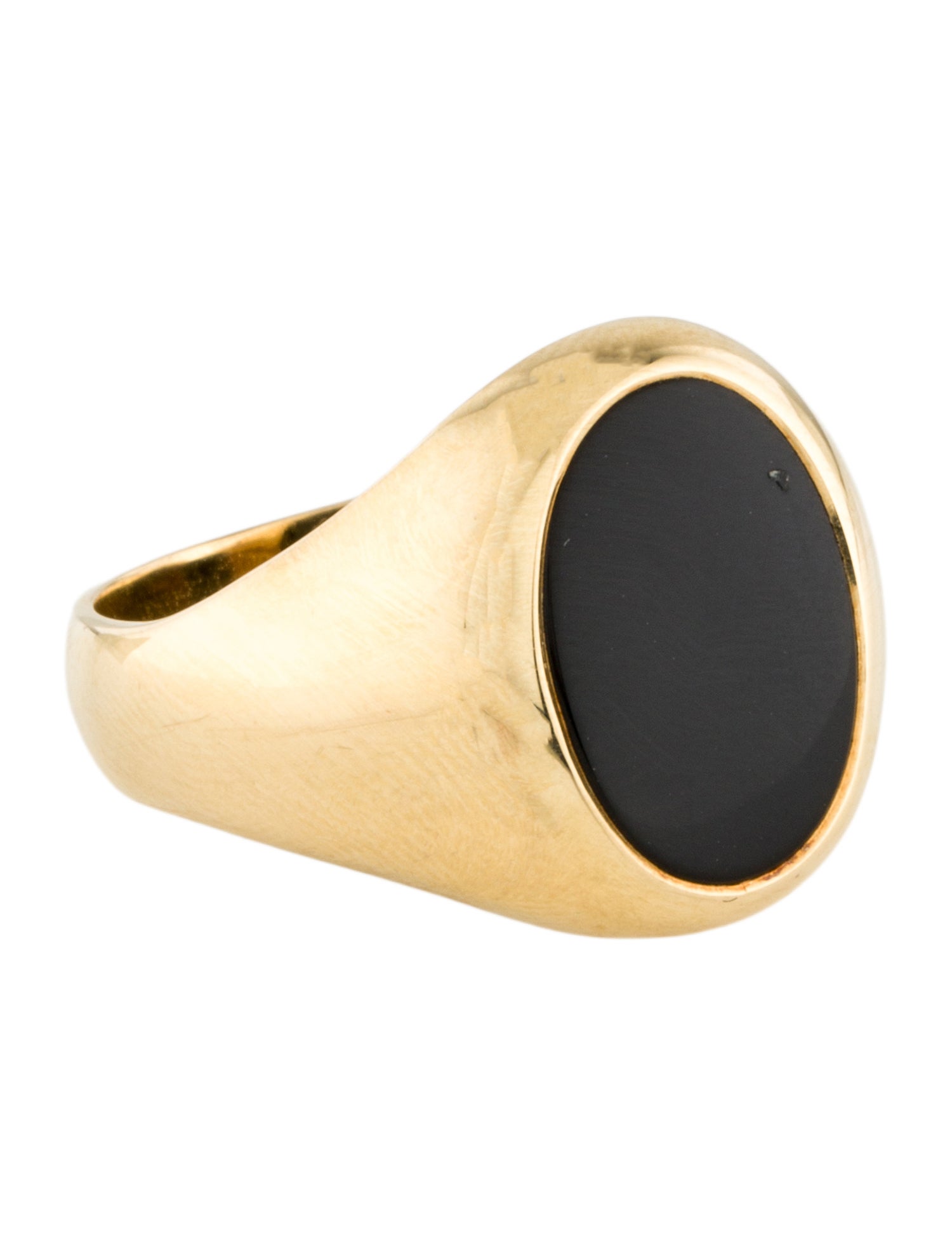 Tiffany & Co. 18K Onyx Signet Ring