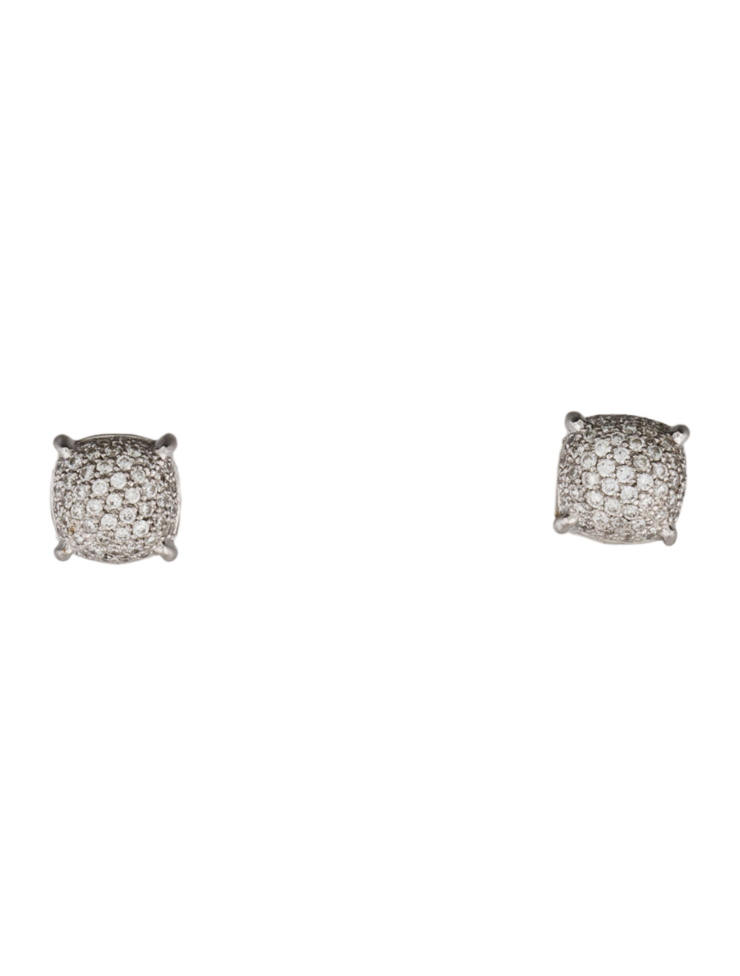 Tiffany & Co. 18K Diamond Paloma's Sugar Stacks Stud Earrings