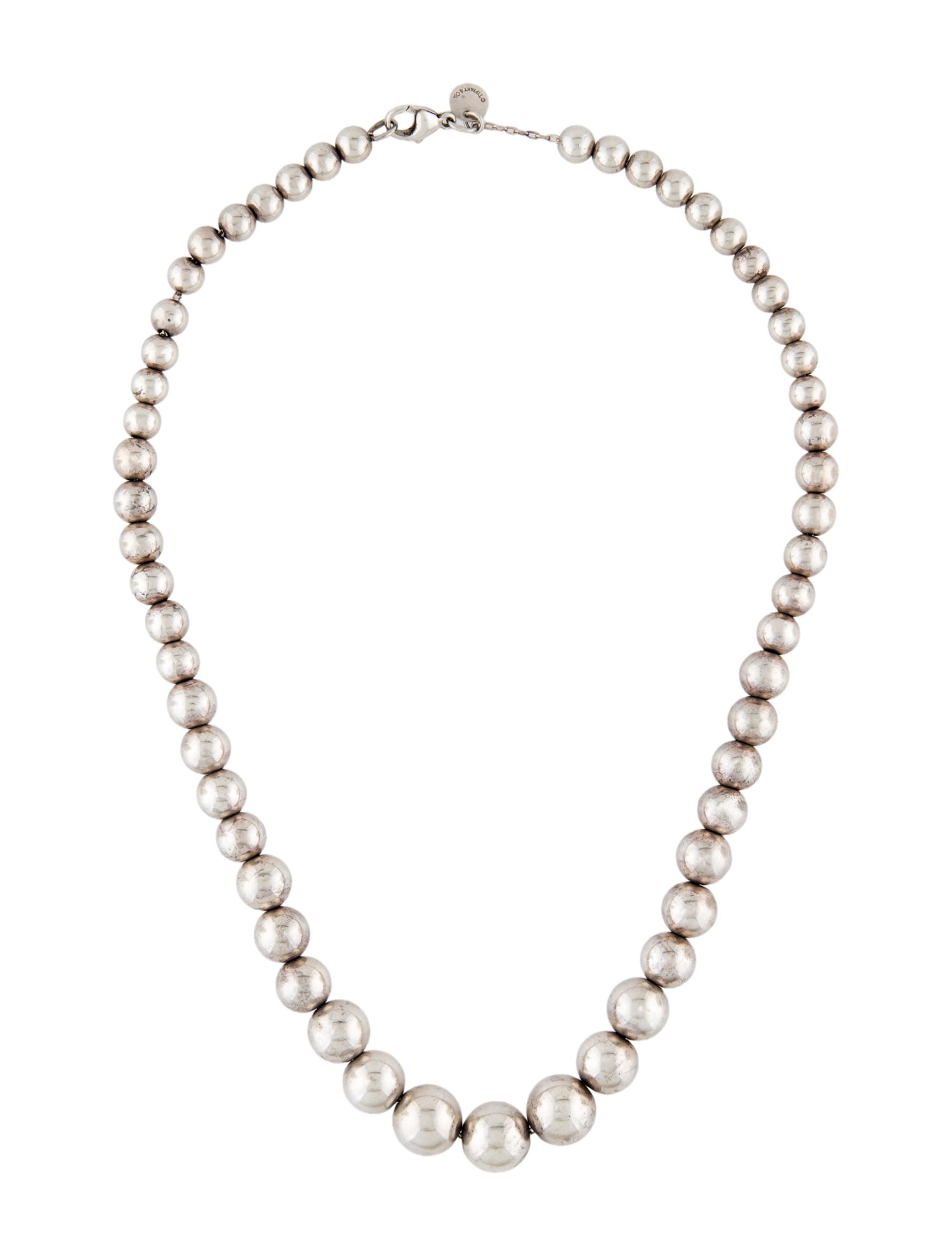 Tiffany & Co. Graduated Ball Necklace