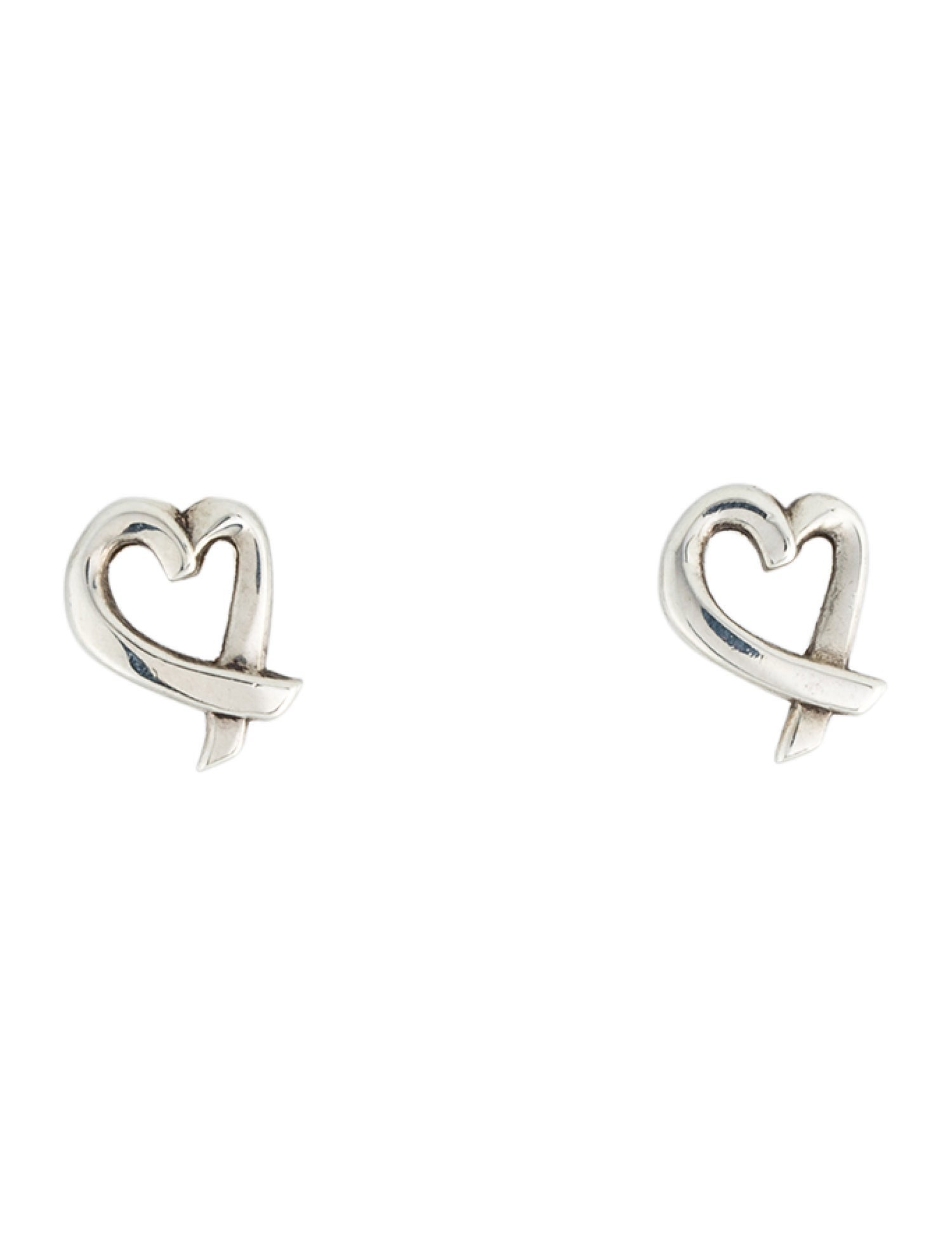 Tiffany & Co. Vintage Loving Heart Stud Earrings