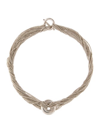 Tiffany & Co. Multistrand Circle Toggle Necklace