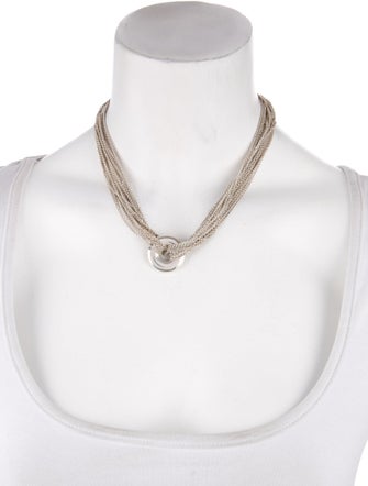 Tiffany & Co. Multistrand Circle Toggle Necklace