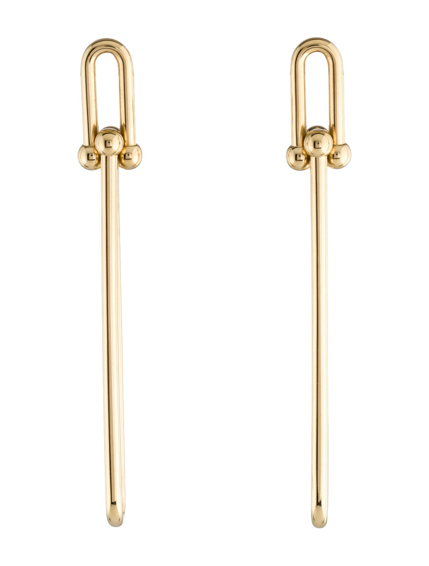 Tiffany & Co. 18K Double Long Link Earrings
