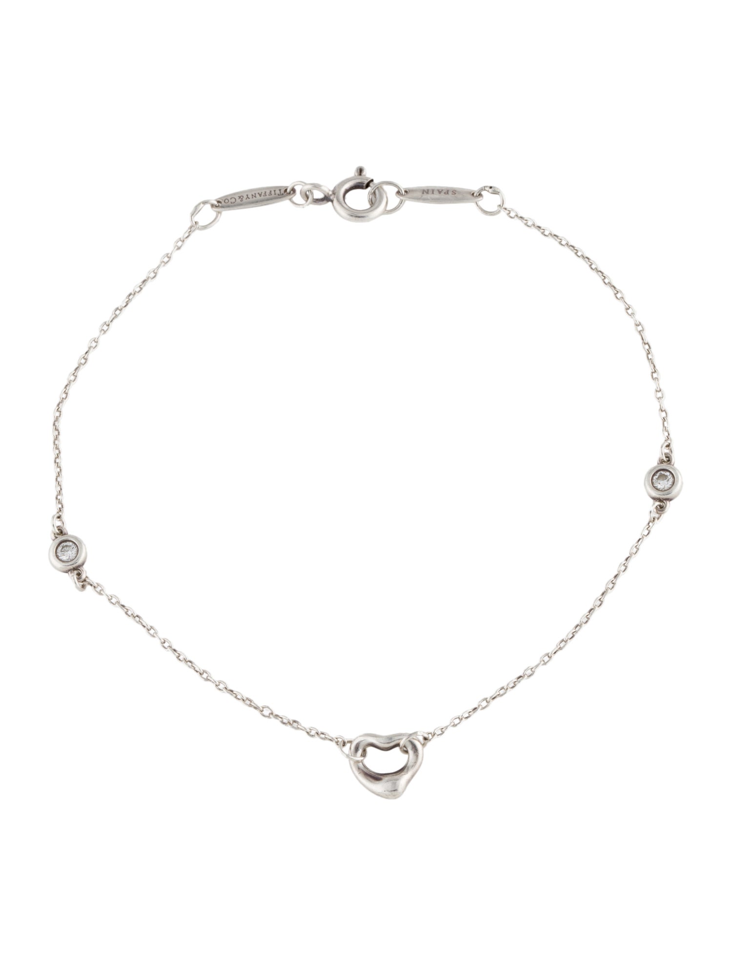 Tiffany & Co. Diamonds by the Yard Open Heart Bracelet