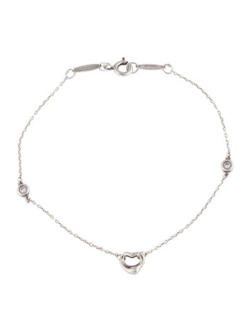 Tiffany & Co. Station Diamonds by the Yard Open Heart Bracelet