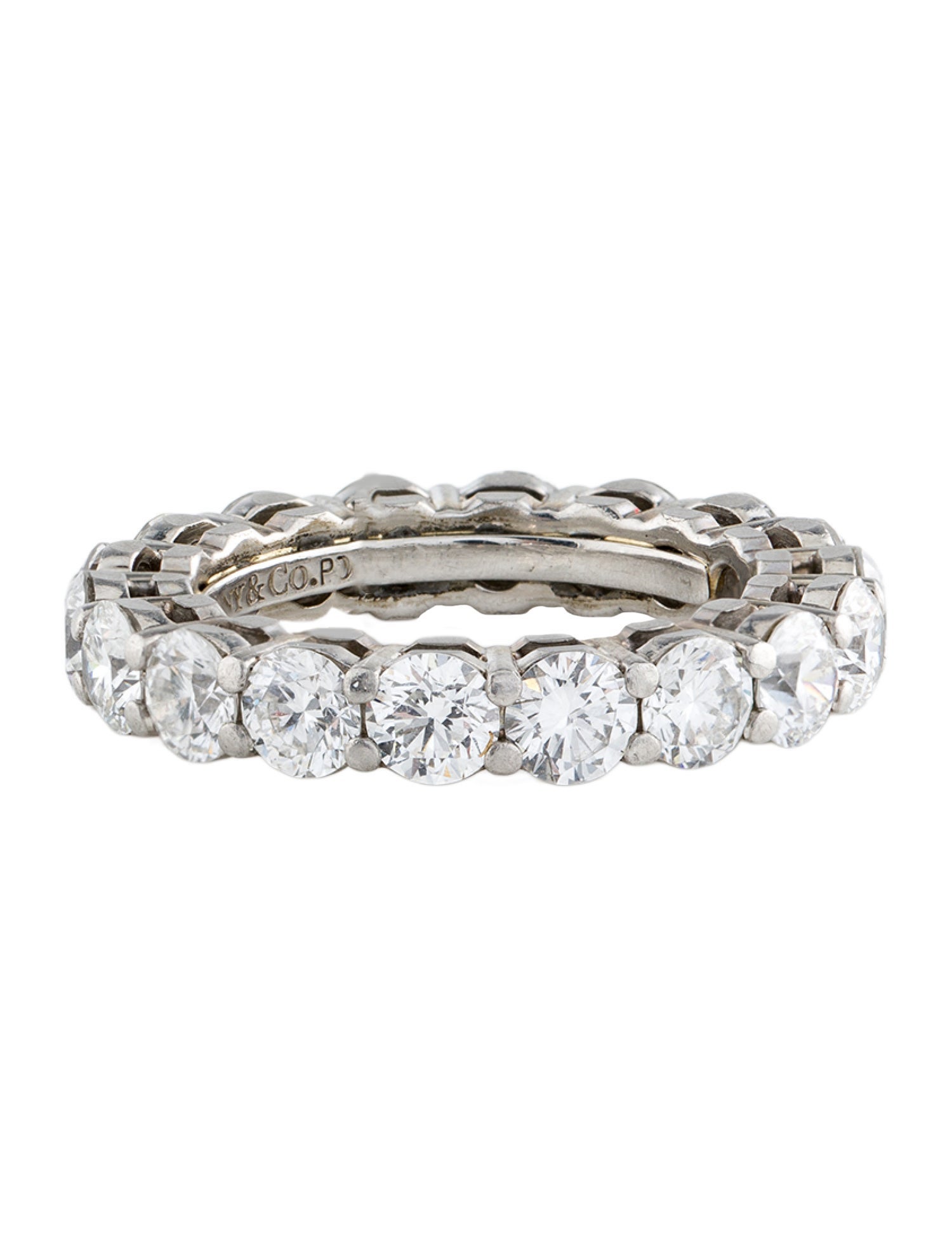 Tiffany & Co. Platinum 2.86ctw Diamond Forever Full Circle Eternity Band