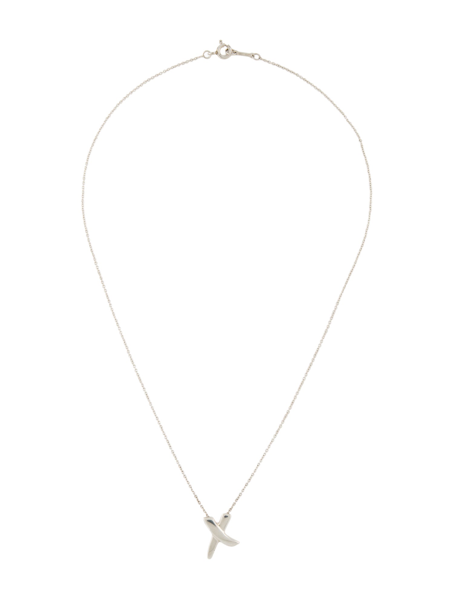 Tiffany & Co. Vintage Paloma's Graffiti X Pendant Necklace