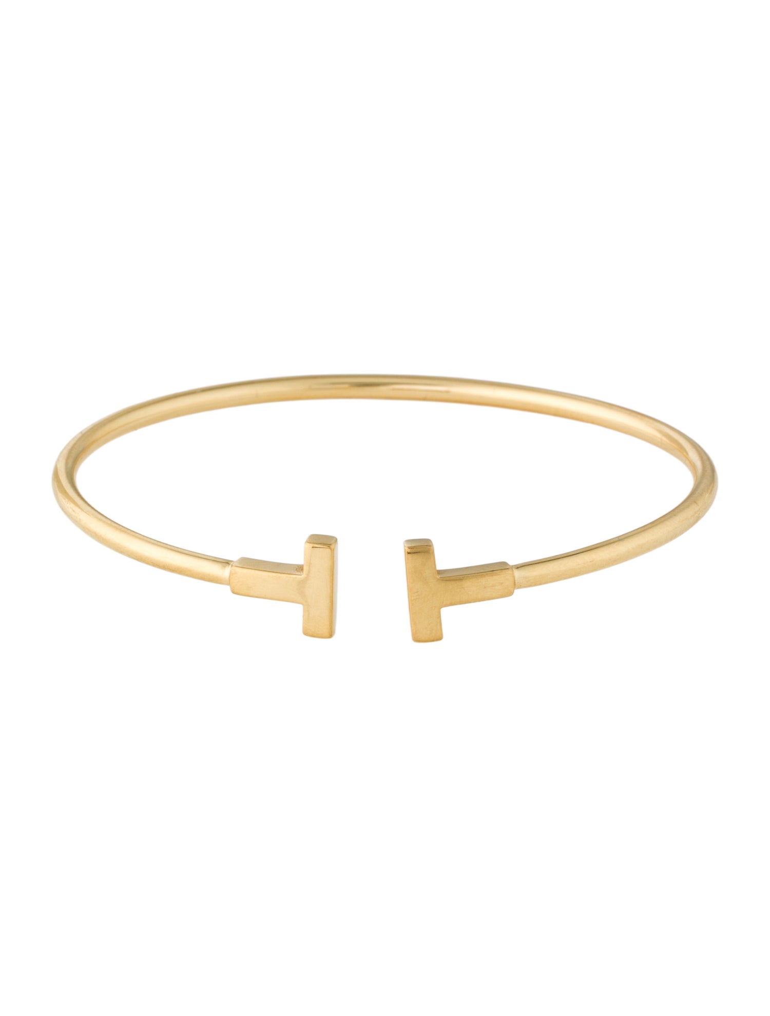 Tiffany & Co. 18K T Wire Bracelet