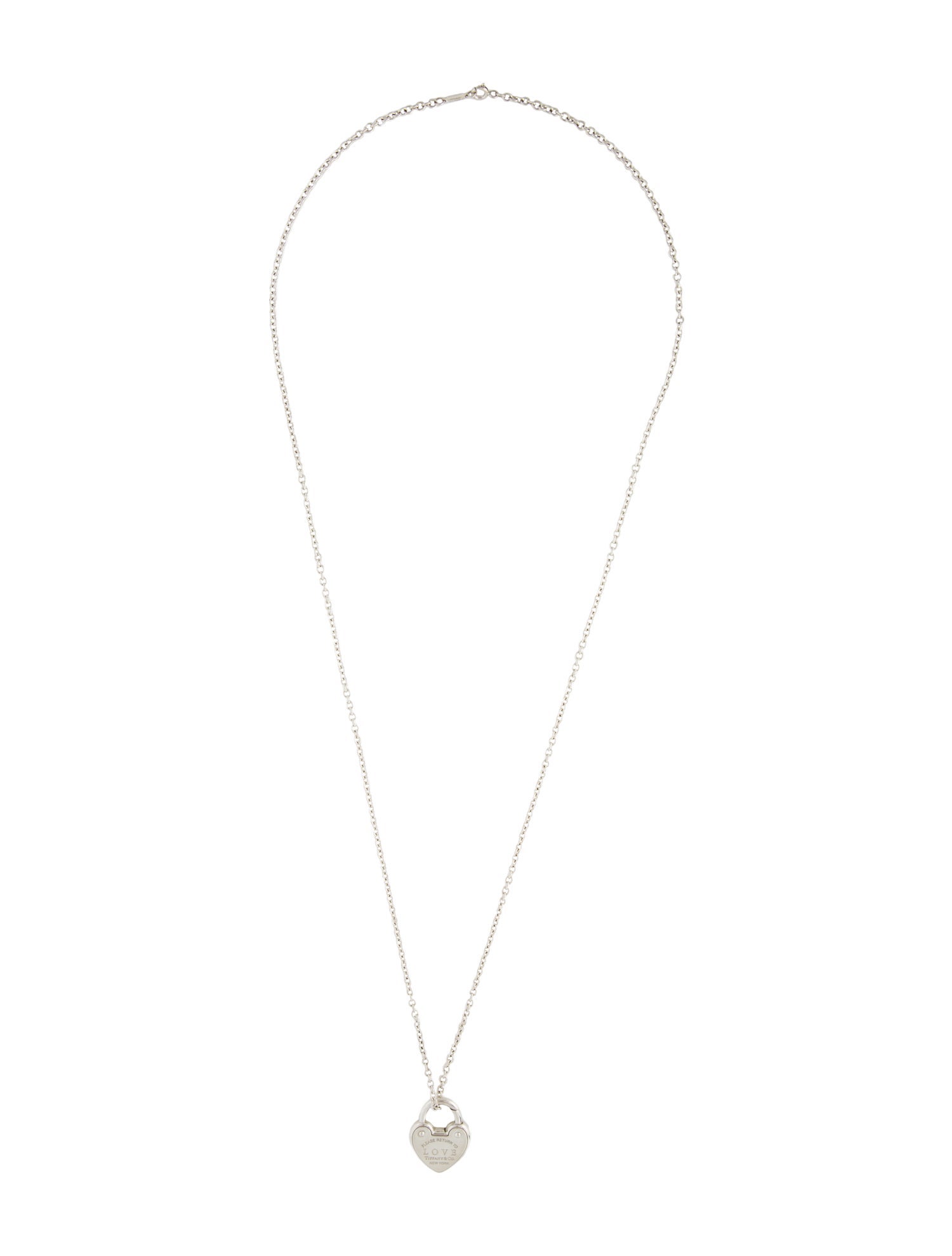 Tiffany & Co. Tiffany & Co. Love Lock Pendant Necklace