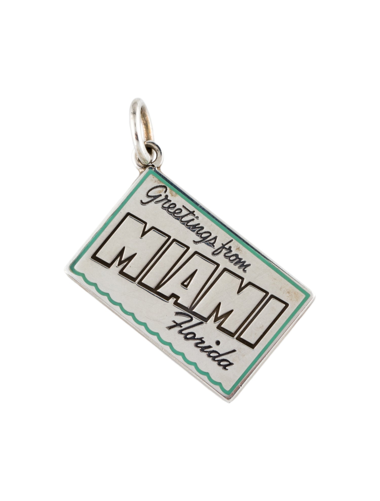 Tiffany & Co. "Greetings From Miami" Postcard Charm