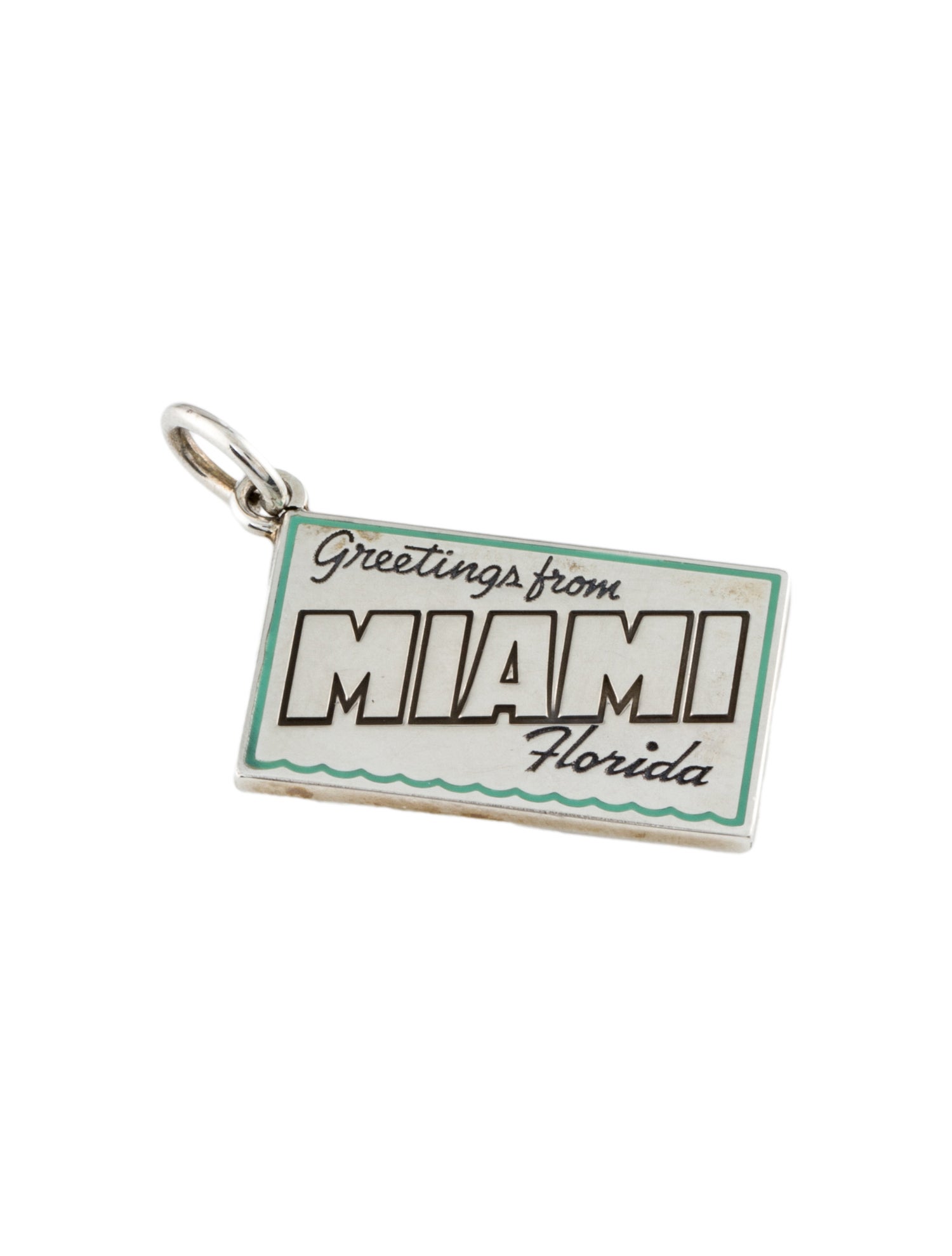 Tiffany & Co. "Greetings From Miami" Postcard Charm