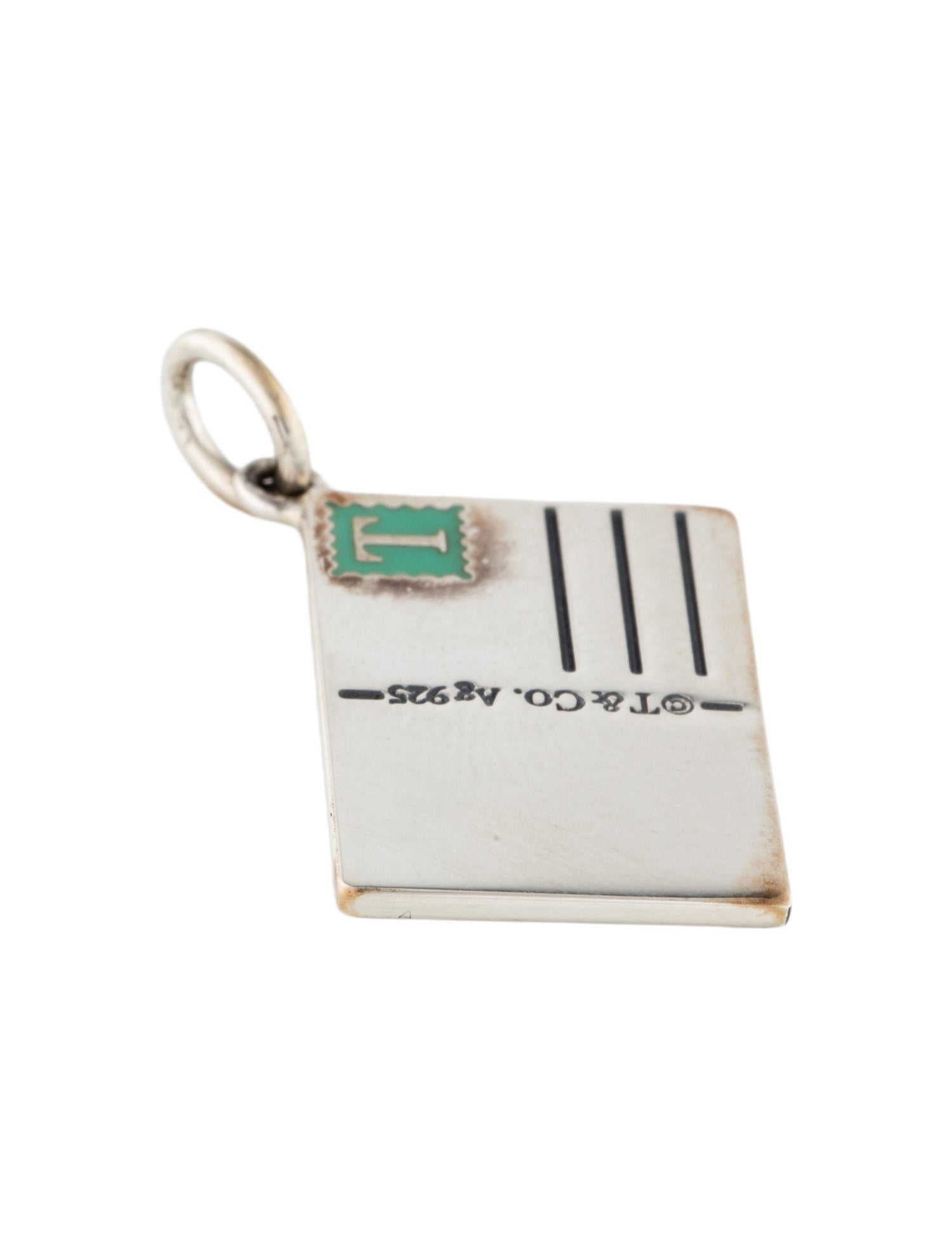 Tiffany & Co. Enamel 'Greetings from Miami' Postcard Pendant