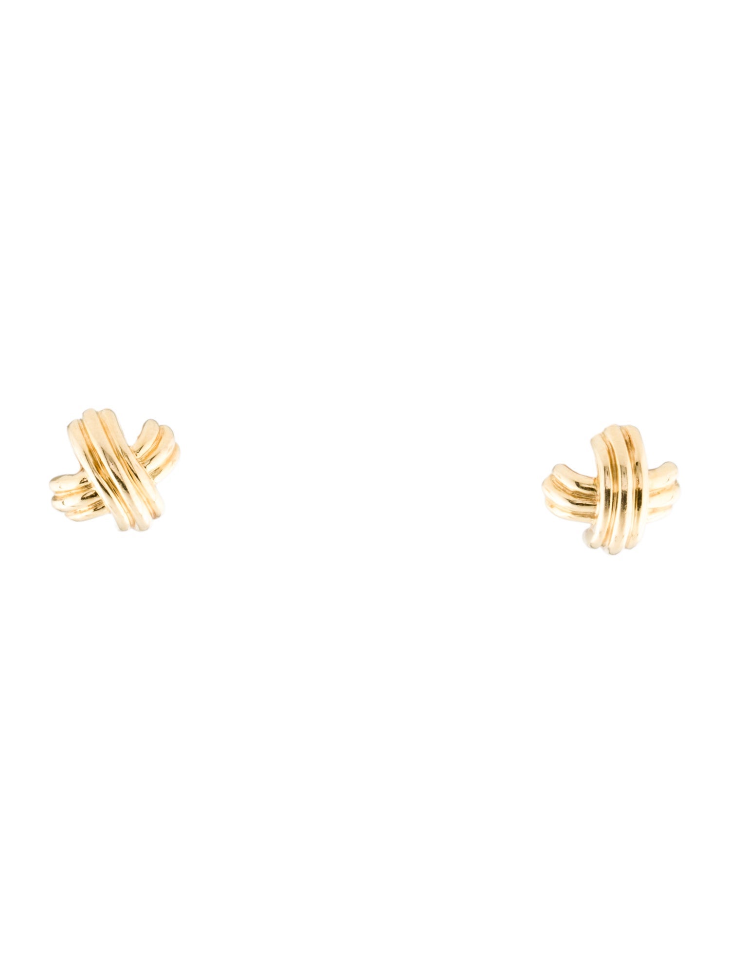 Tiffany & Co. Vintage 18K Signature X Stud Earrings